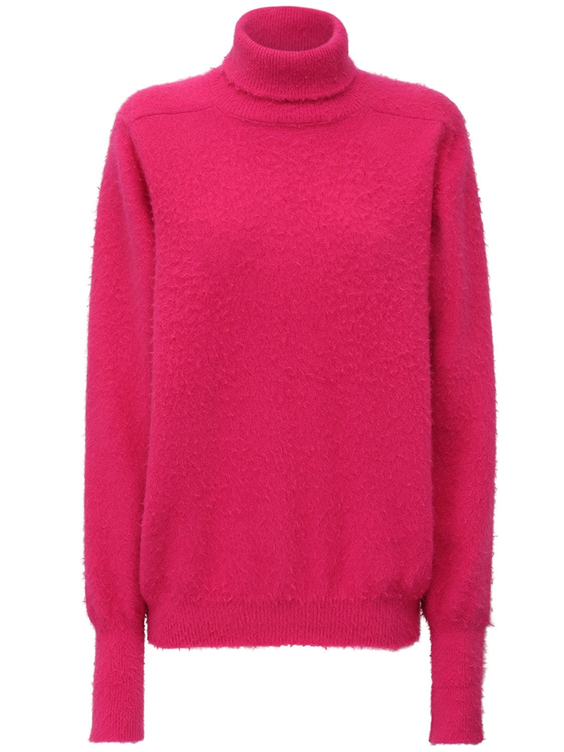 Maison Margiela Angora blend knit sweater Magenta Luisaviaroma