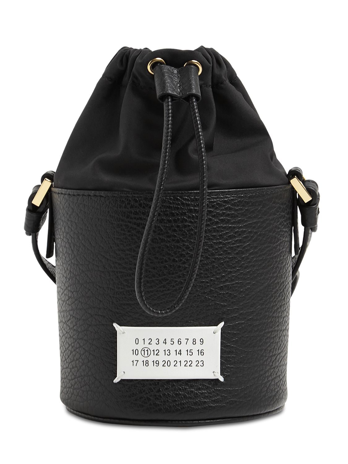 MAISON MARGIELA 5AC MINI GRAINED LEATHER BUCKET BAG,72IM6A010-SDC3MZU1