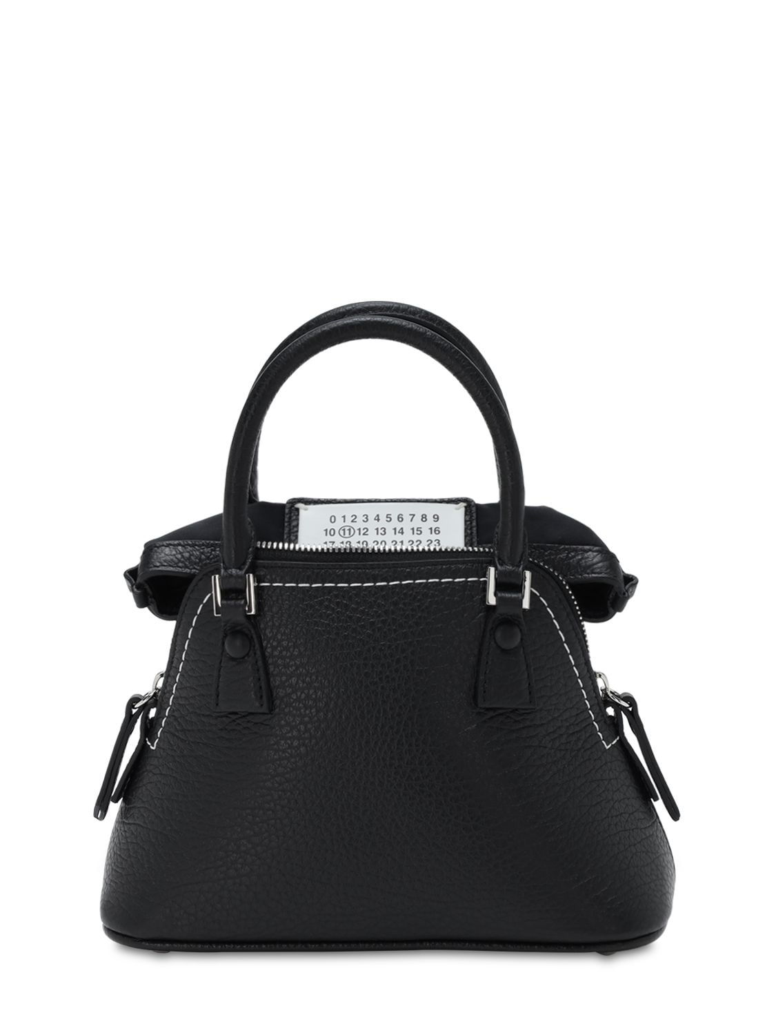 Maison Margiela - Micro 5ac leather top handle bag - | Luisaviaroma