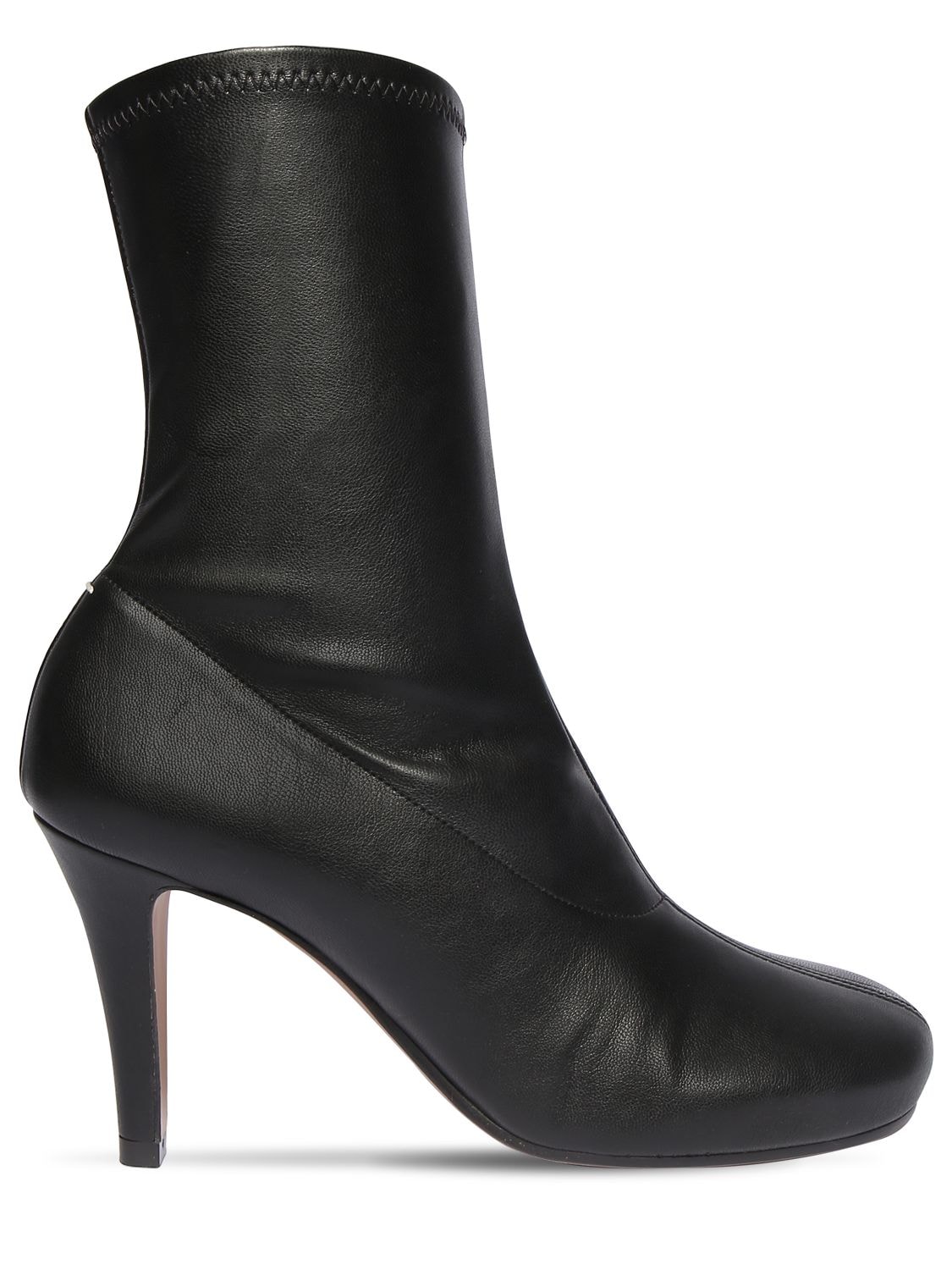80mm Tabi Faux Leather Ankle Boots