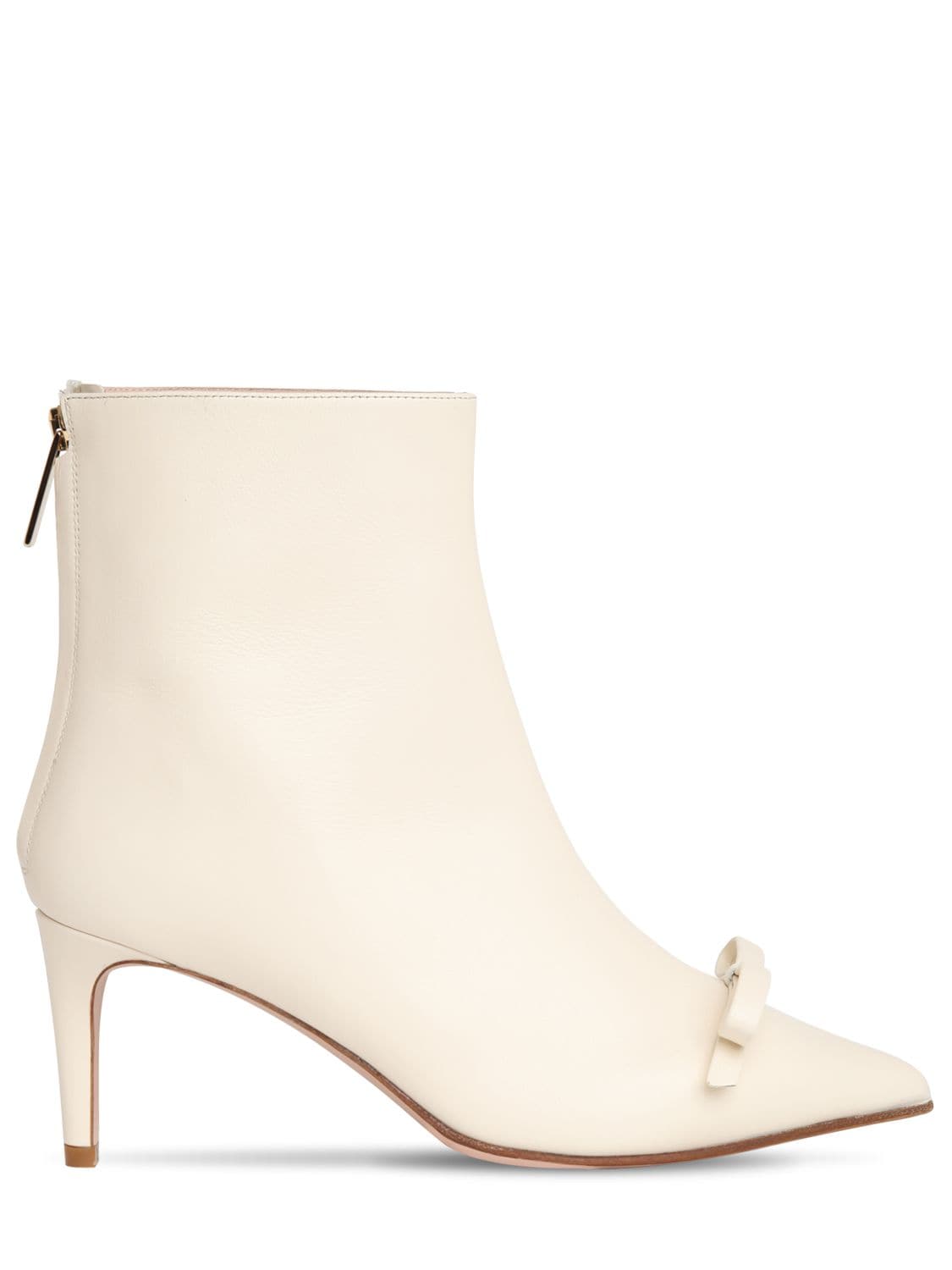 RED VALENTINO 60MM LEATHER ANKLE BOOTS,72IMAG006-QTAZ0