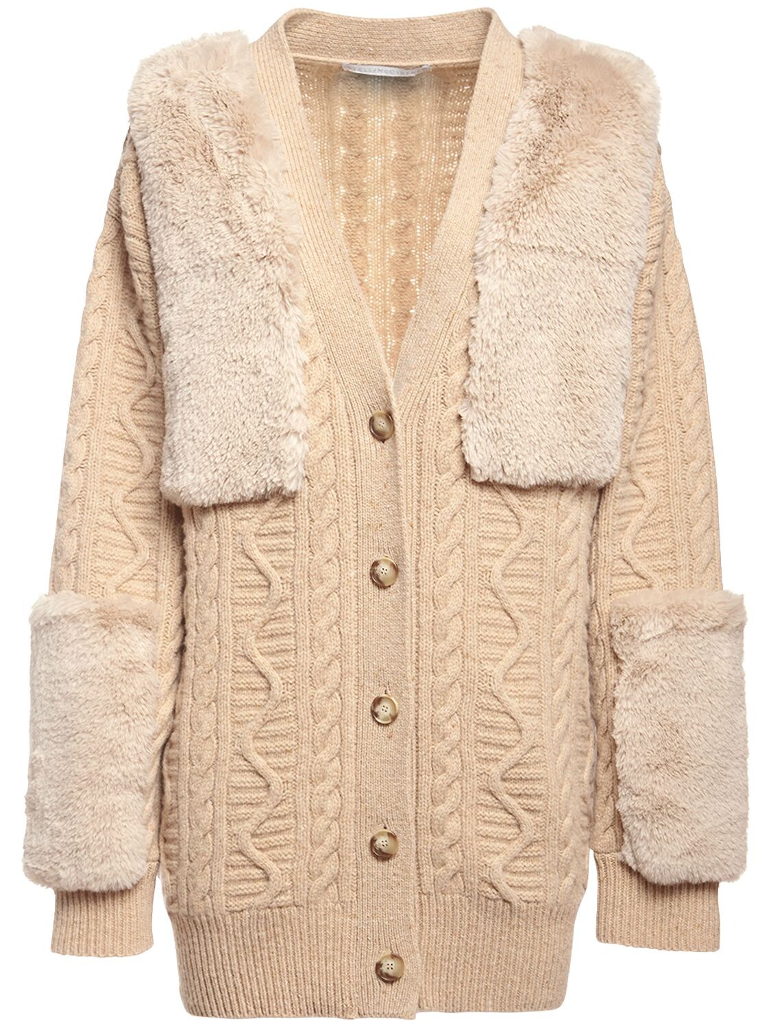 stella mccartney fur cardigan