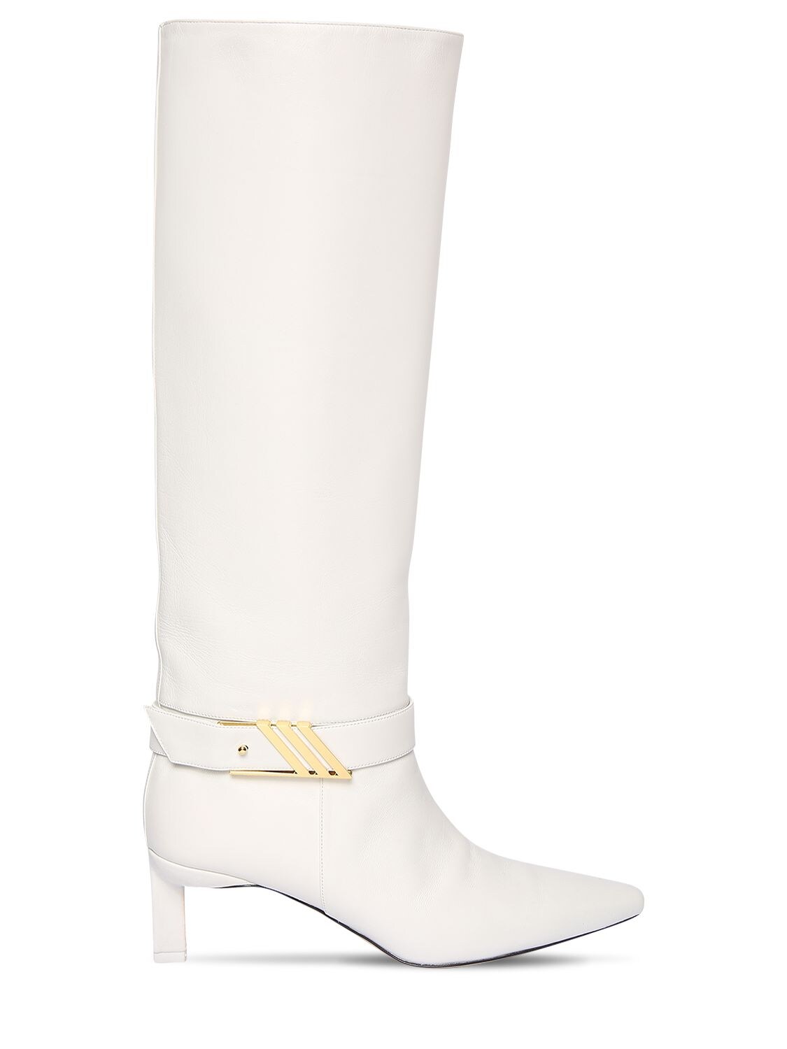 white tall boots