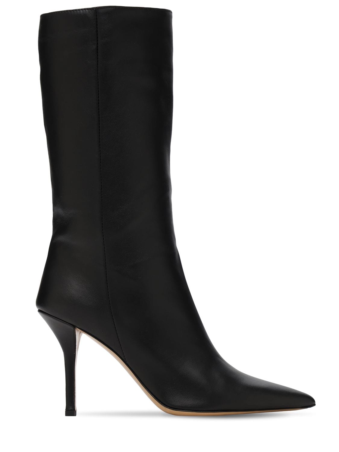 85mm Mid High Leather Boots