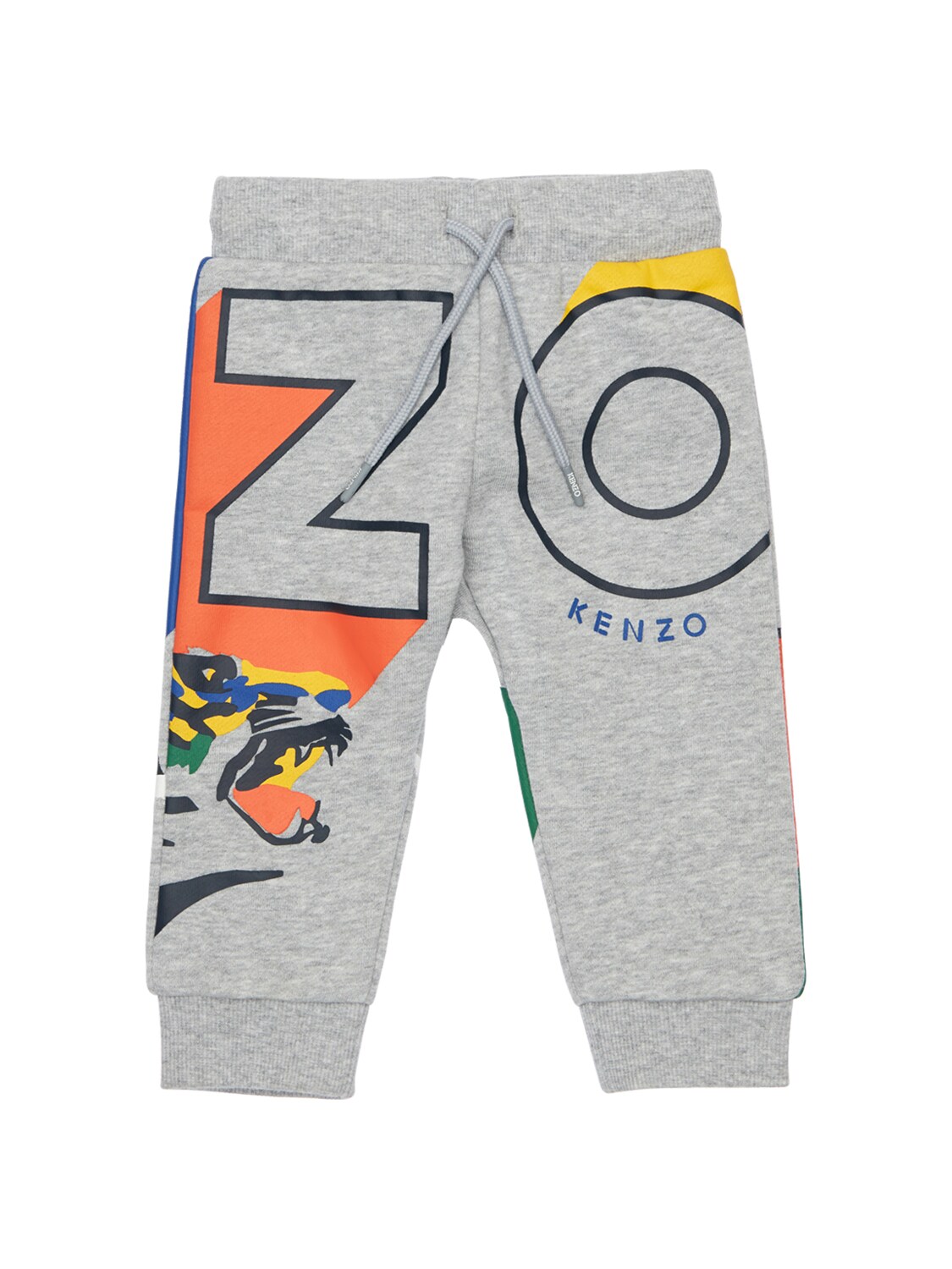 KENZO LOGO PRINT COTTON BLEND SWEATPANTS,72IOEH048-MJQ1