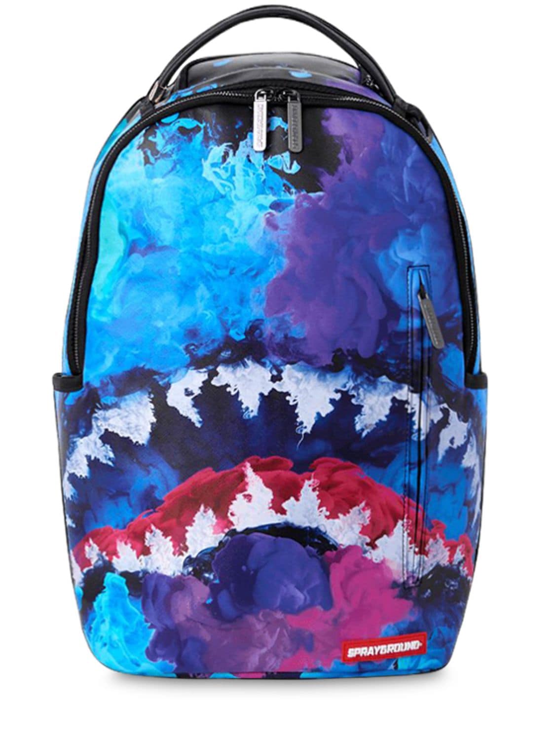 Sprayground Kids' Shark Printed Canvas Backpack In Multicolor