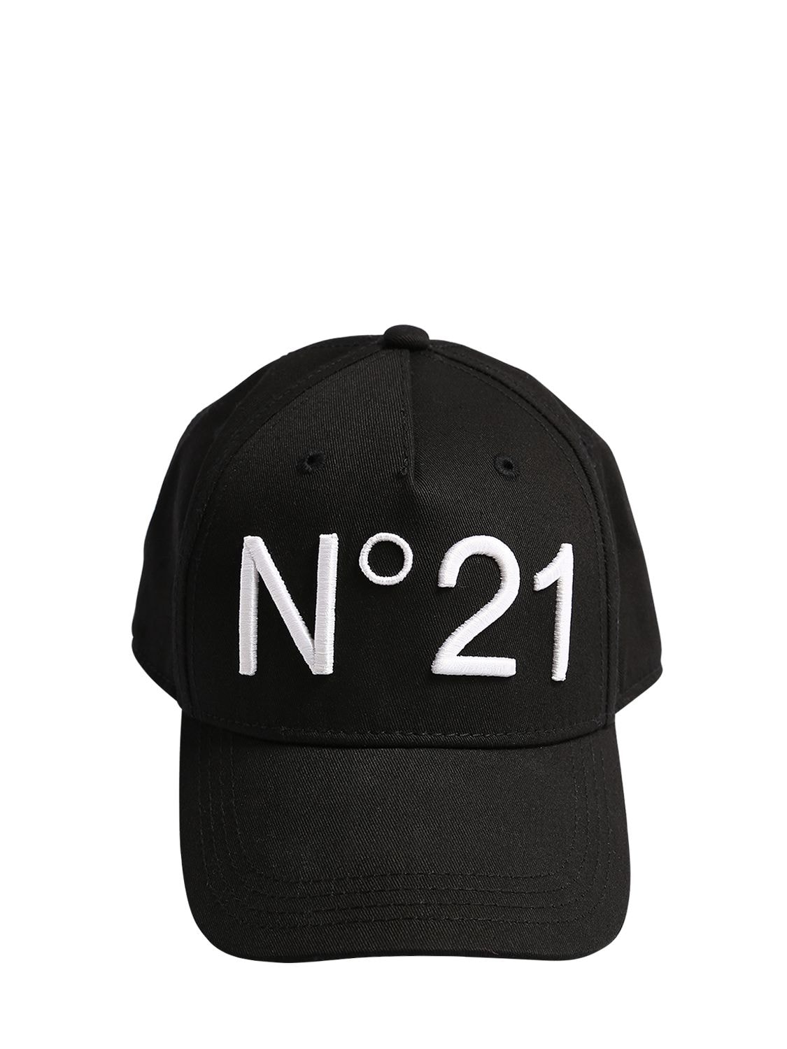 N°21 COTTON GABARDINE BASEBALL HAT,72IOES020-ME45MDA1