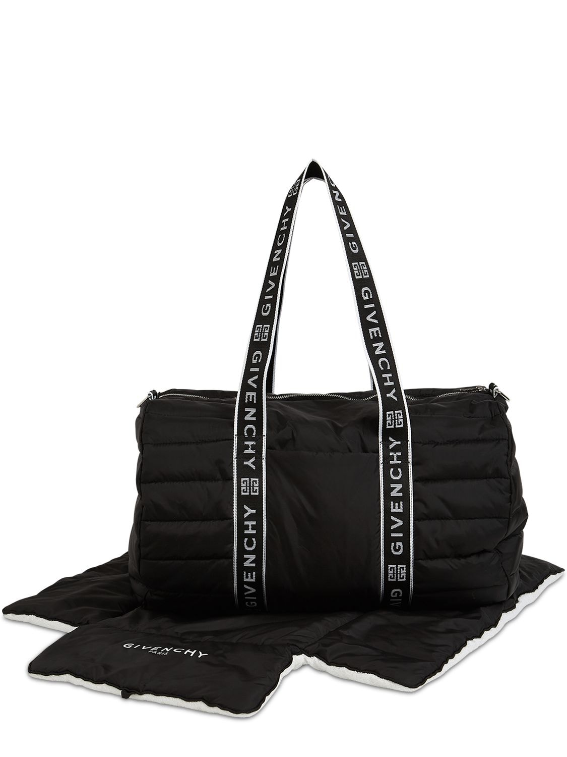 Givenchy Kids' Padded Nylon Changing Bag In Black