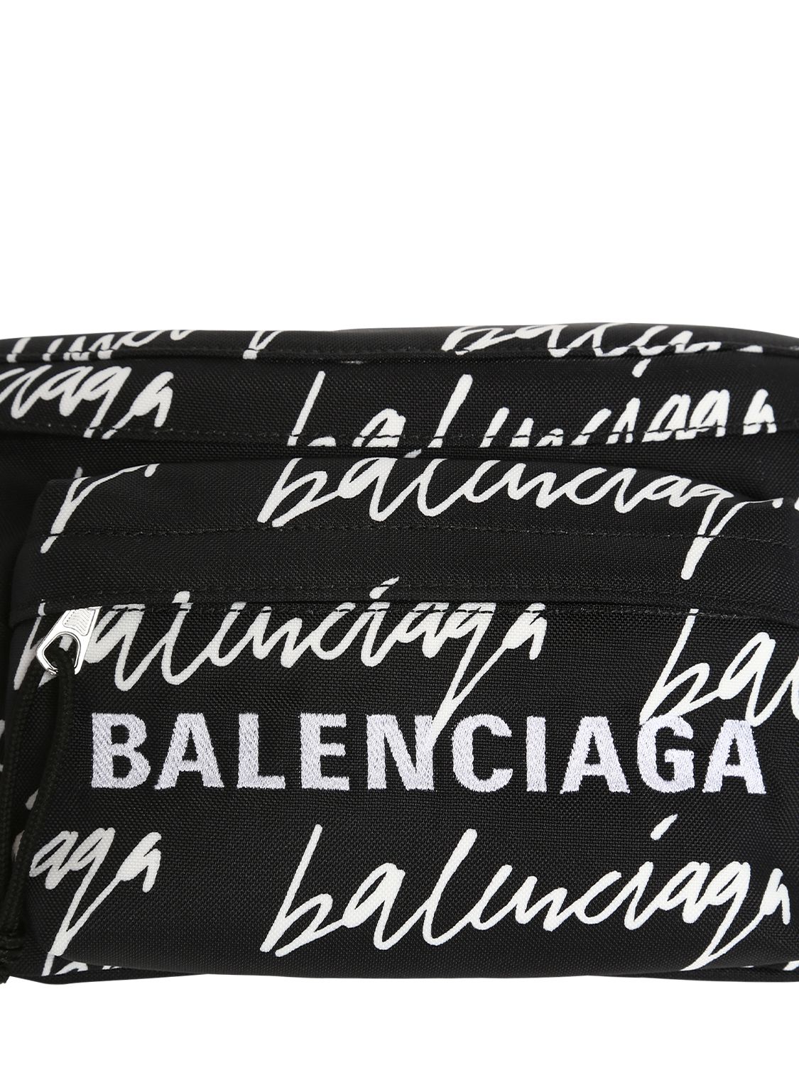 wheel scribble logo nylon belt pack in black