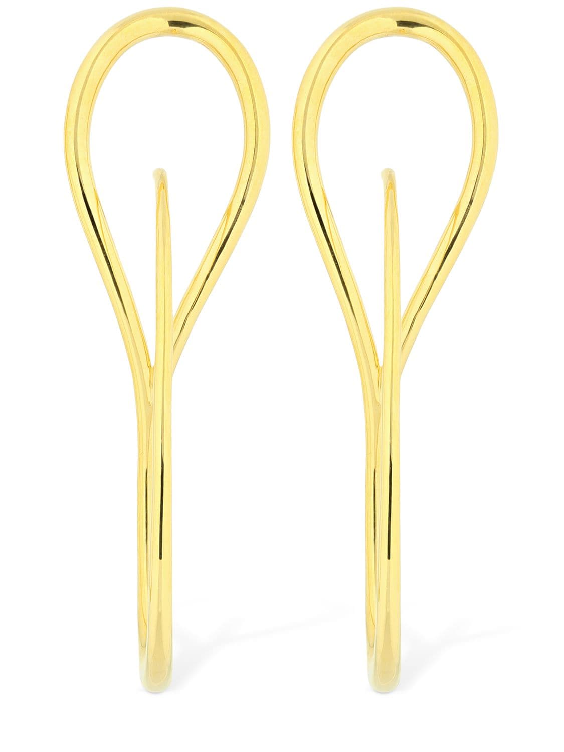 Charlotte Chesnais Needle Earrings In Gold