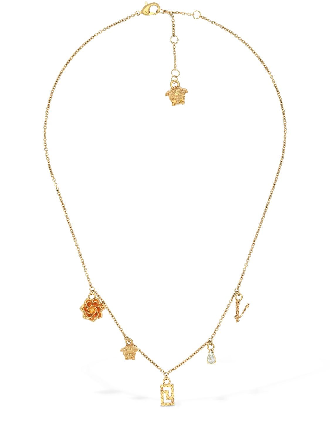 VERSACE MULTI CHARM NECKLACE,72IP41045-S0NPVA2