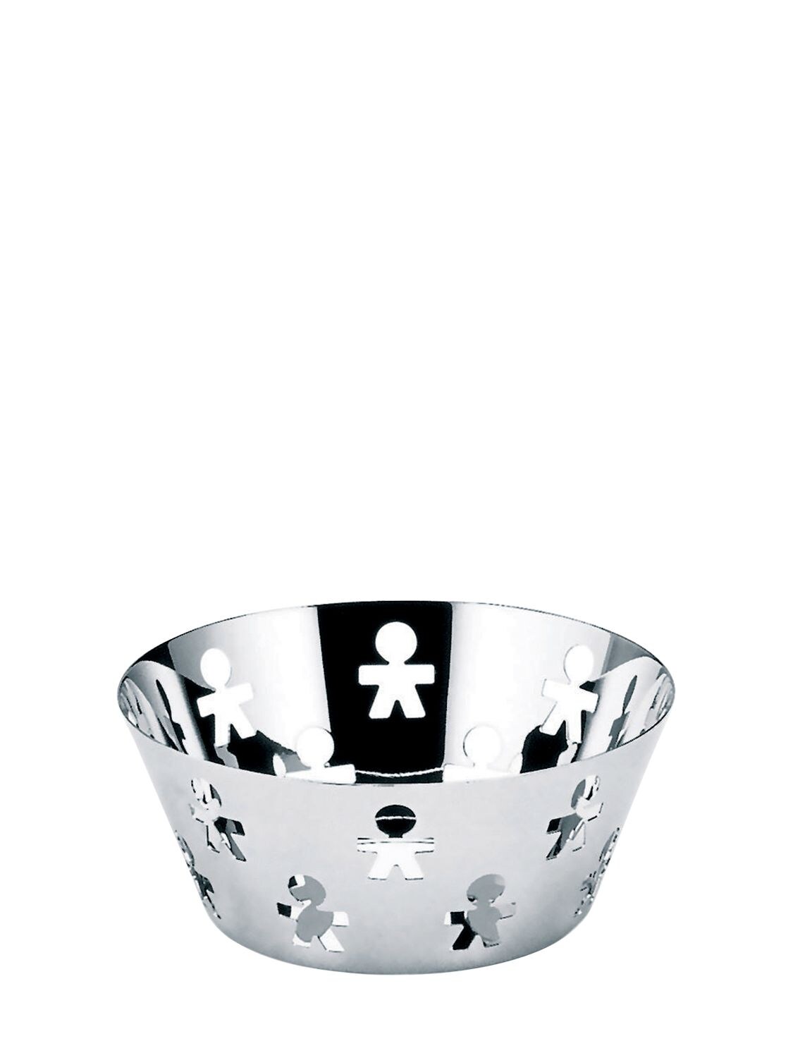 Shop Alessi Girotondo Stainless Steel Fruit Bowl In Silver