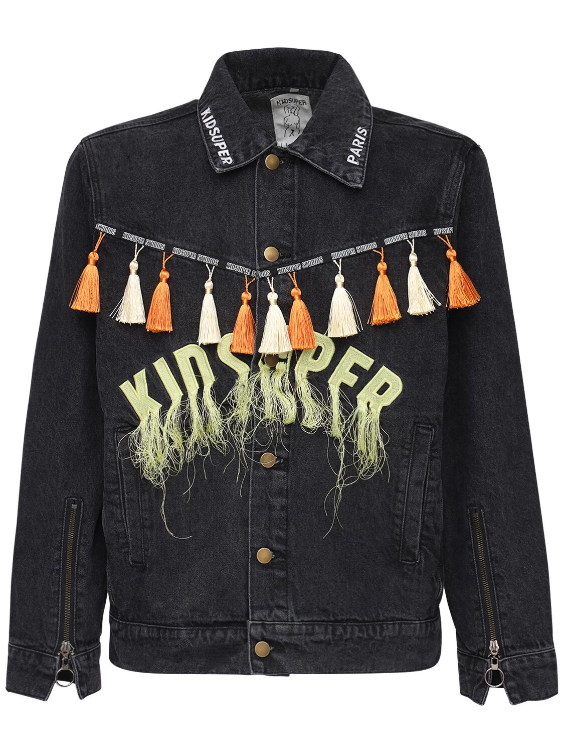 Kidsuper Matador Embroidered Cotton Jacket In Black