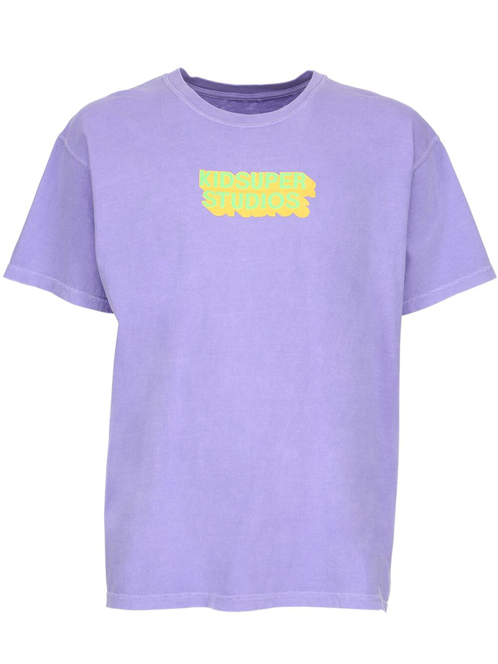 Kidsuper Logo Printed Cotton Jersey T-shirt In Purple