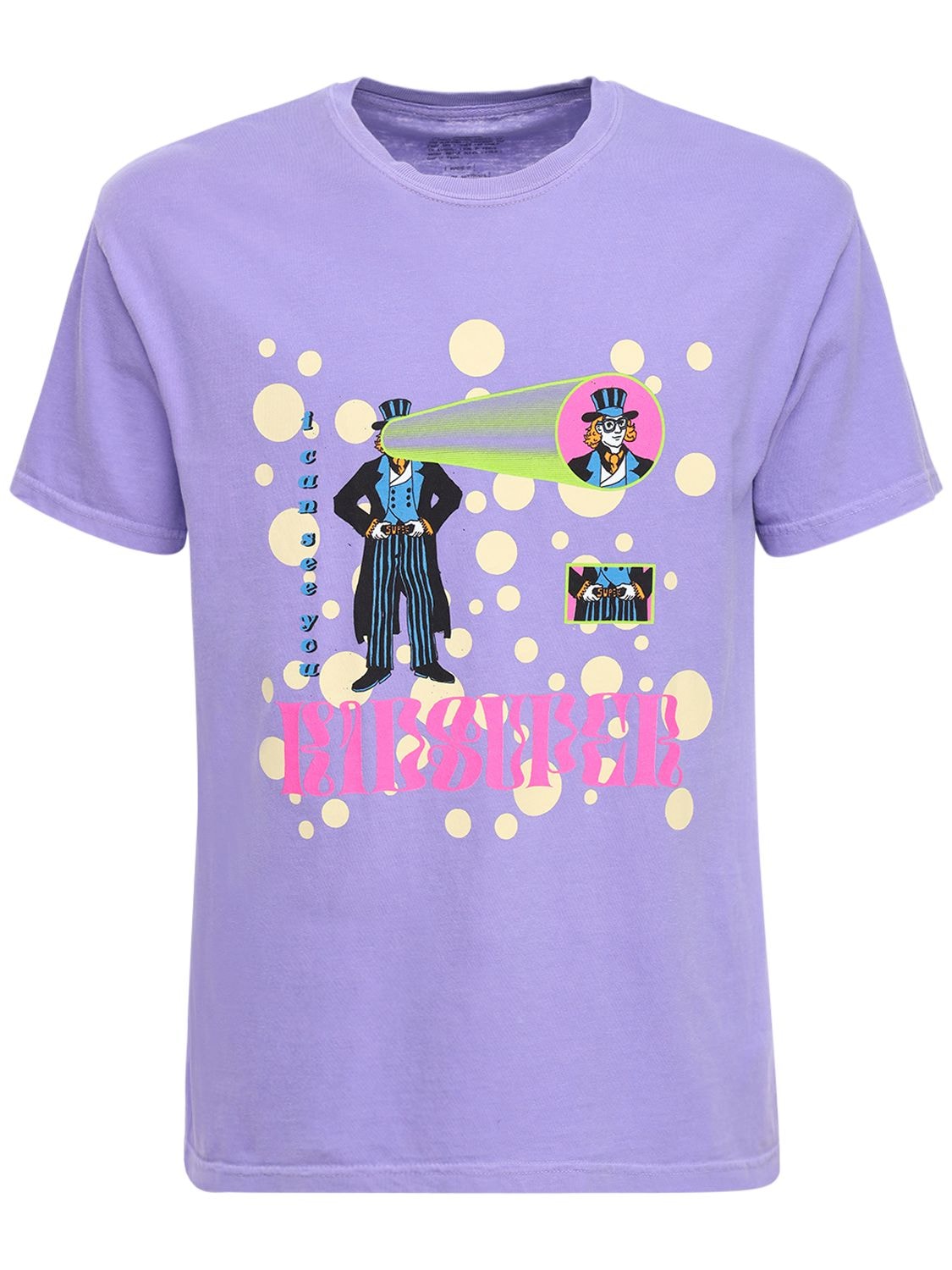 Kidsuper I Can See You Print Cotton T-shirt In Purple