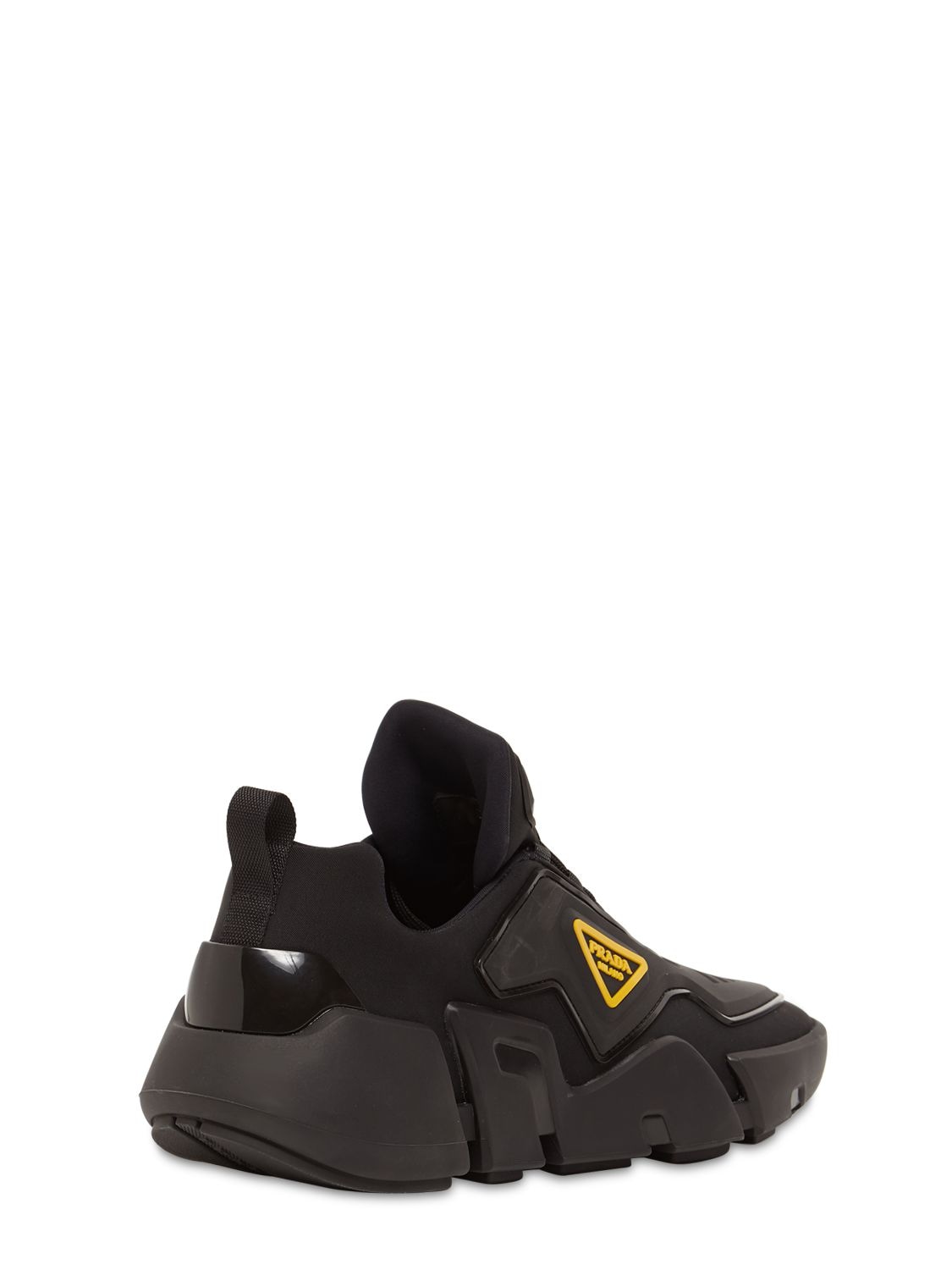 prada techno stretch fabric sneakers