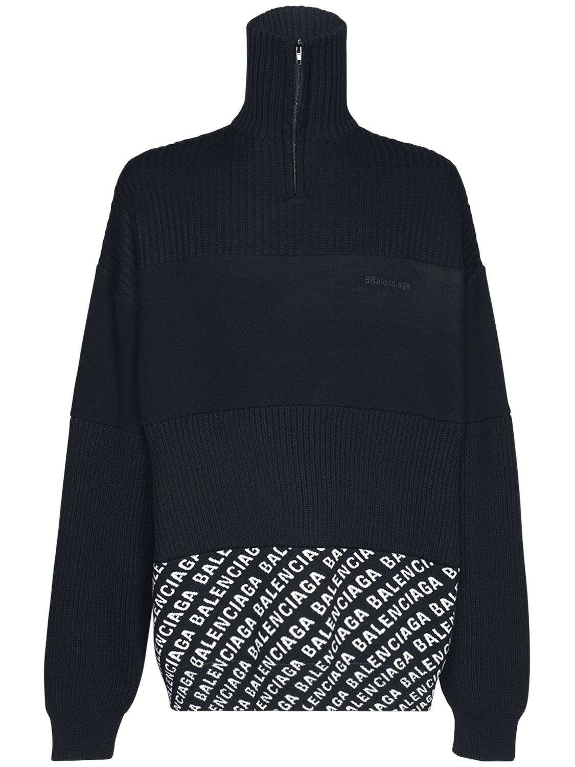 balenciaga jacquard sweater