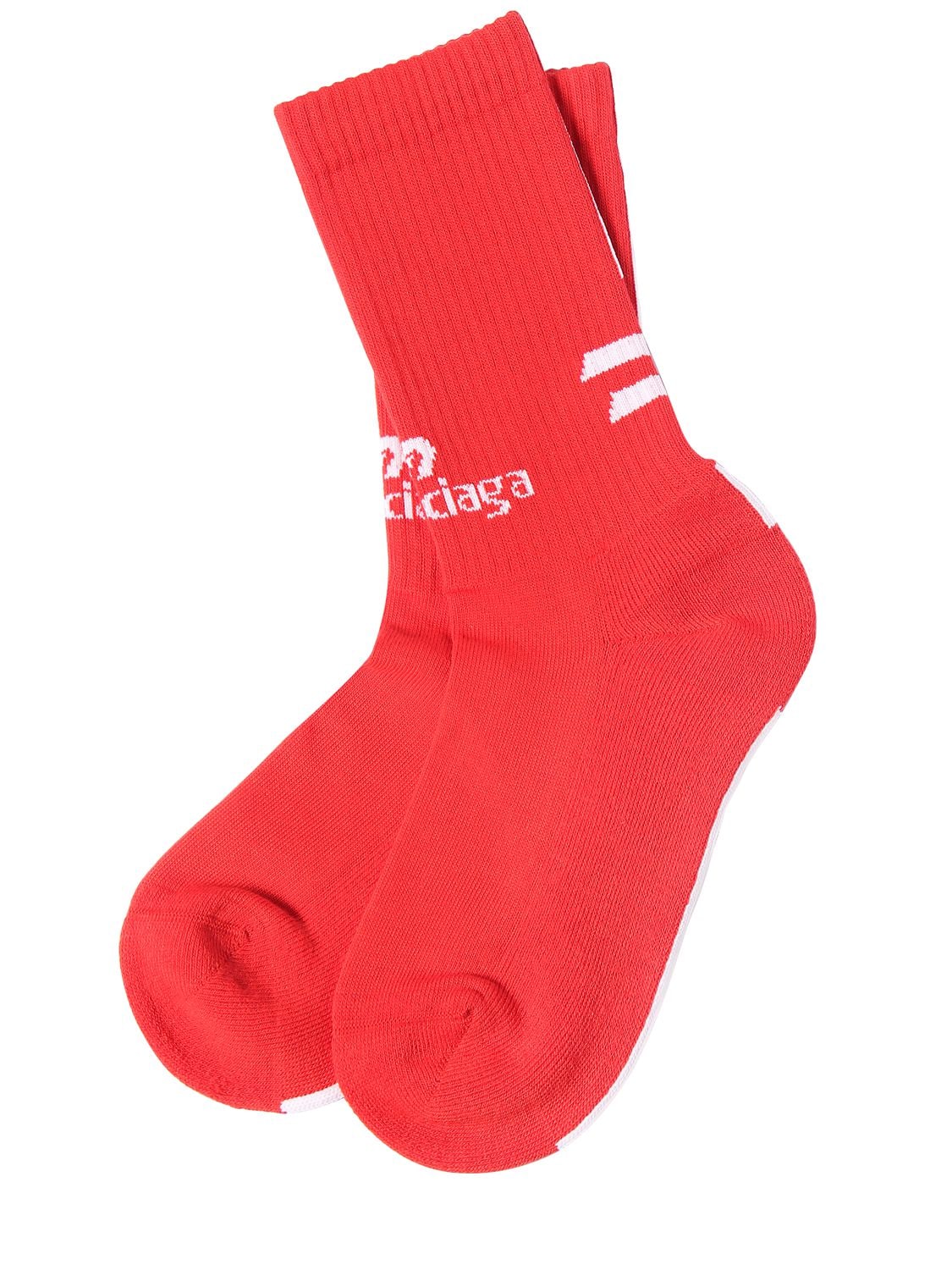 red balenciaga socks