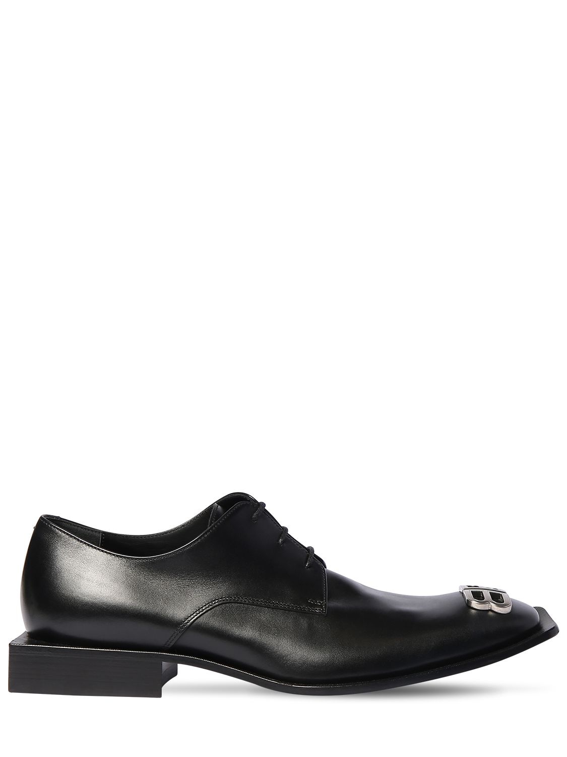 Balenciaga - 35mm leather lace-up shoes 