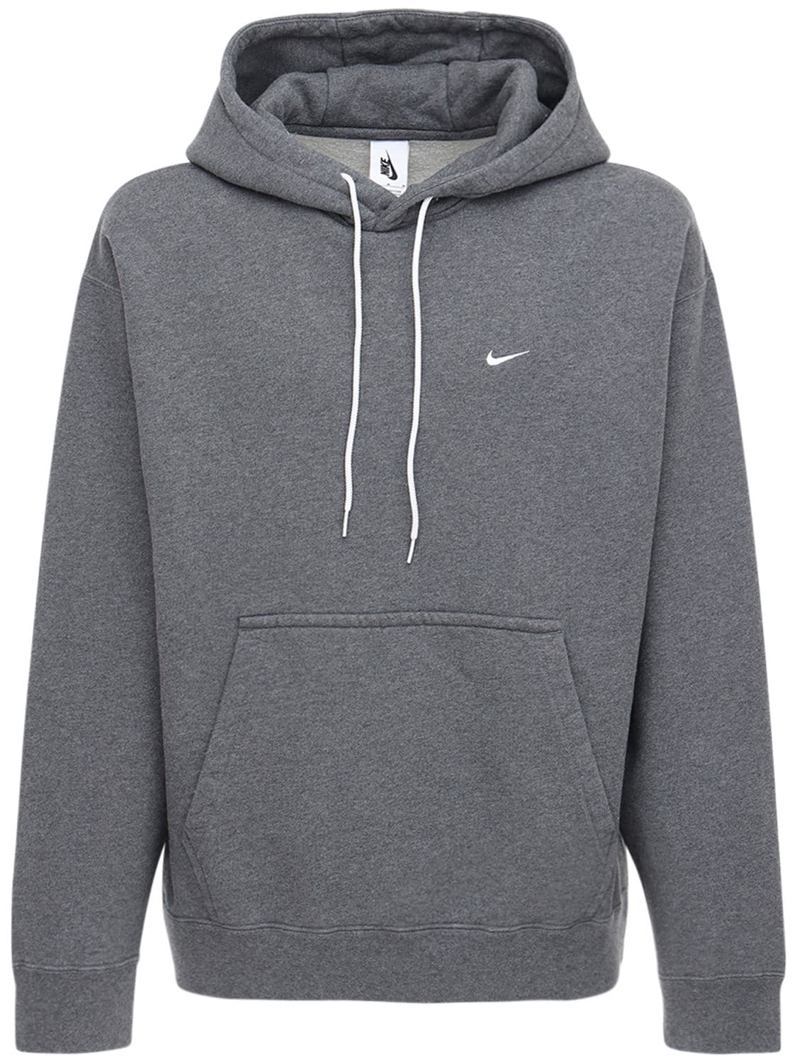 Nike Nrg Wash Cotton Sweatshirt Hoodie In Charcoal