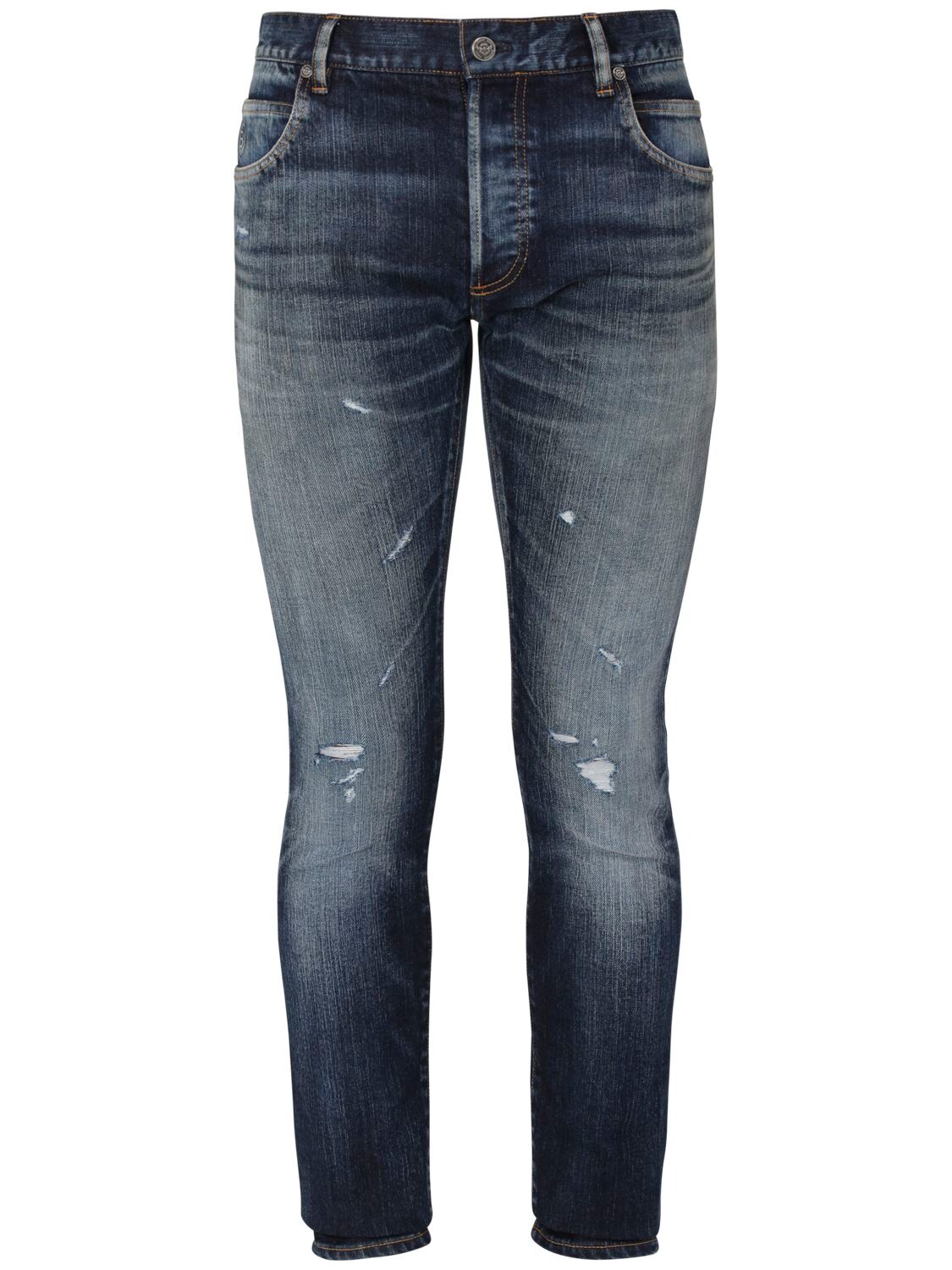 Selvedge Skinny Cotton Denim Jeans