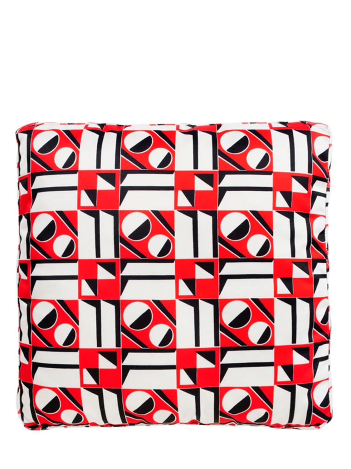 Kartell La Double J Geometric Cushion In Red