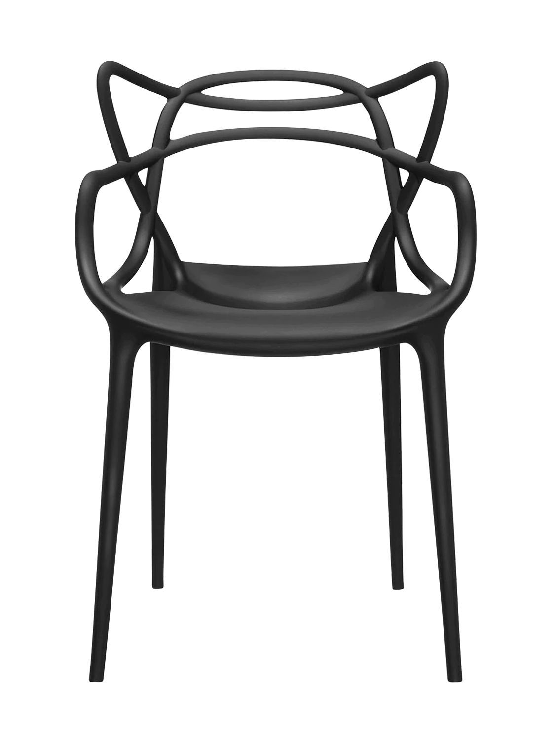 Kartell Set Of 2 Masters Chairs In Black
