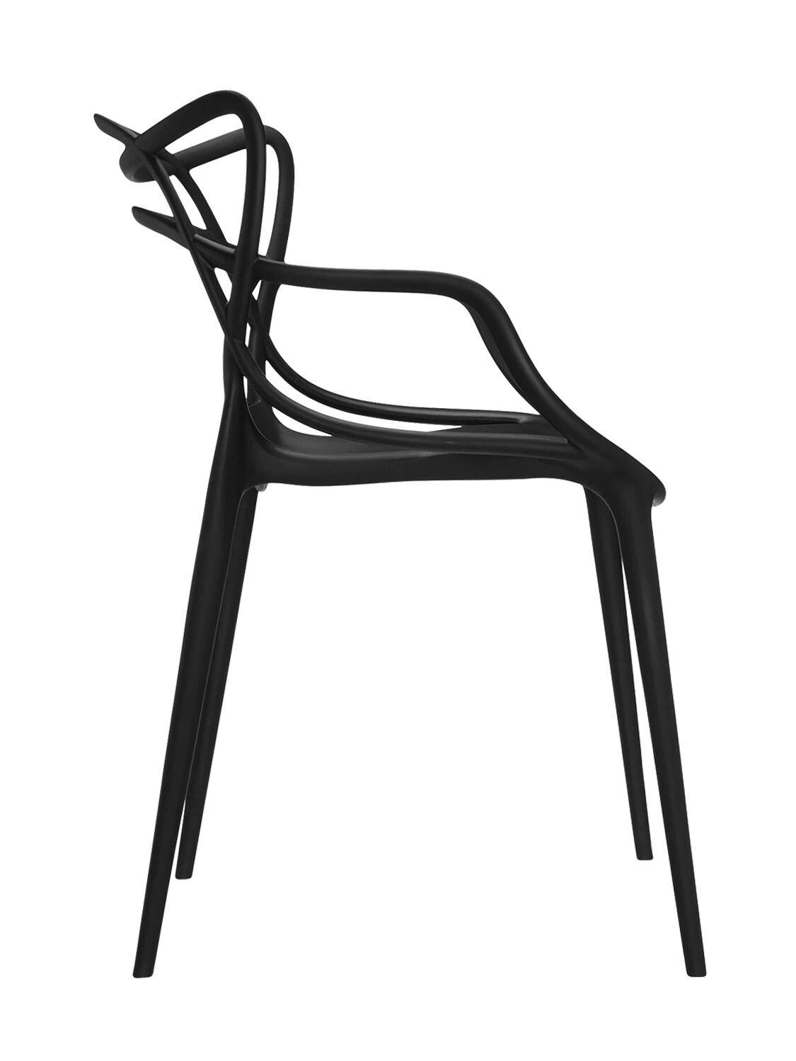 Kartell Set Of 2 Masters Chairs In Black