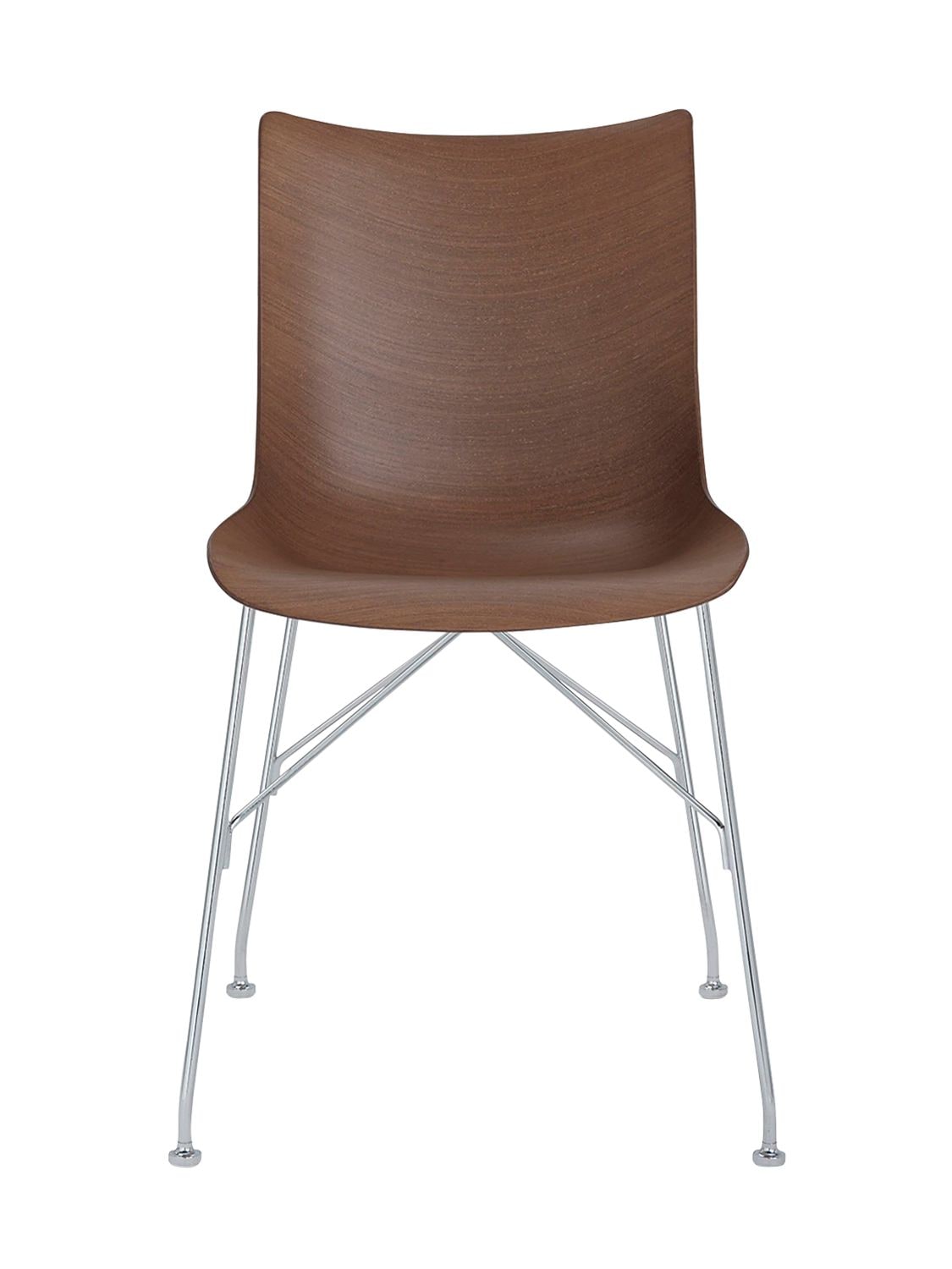 Kartell P/wood Chair In Brown