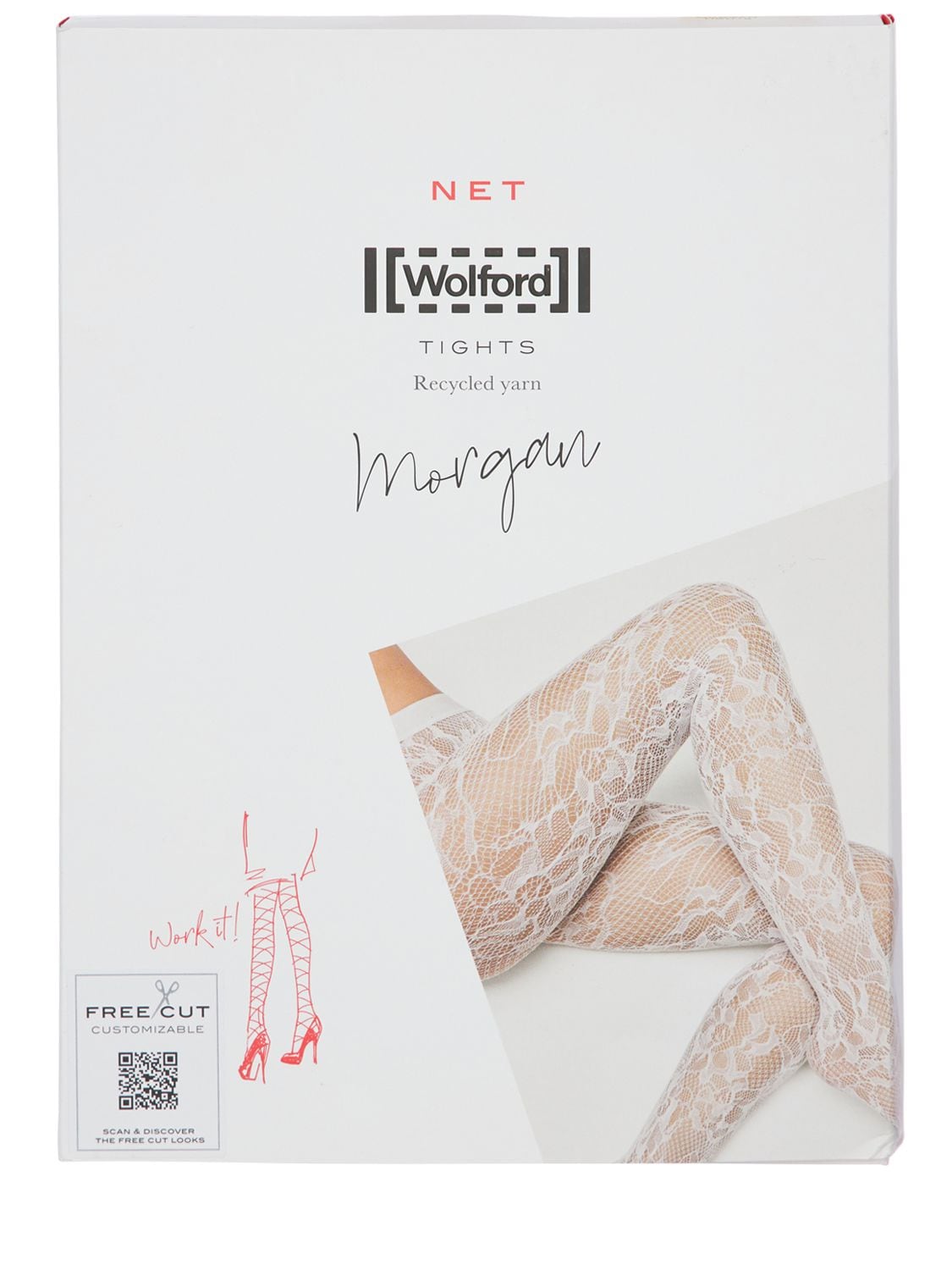 WOLFORD MORGAN FLORAL EMBROIDERY STOCKINGS,72IVOP006-NZAWNQ2