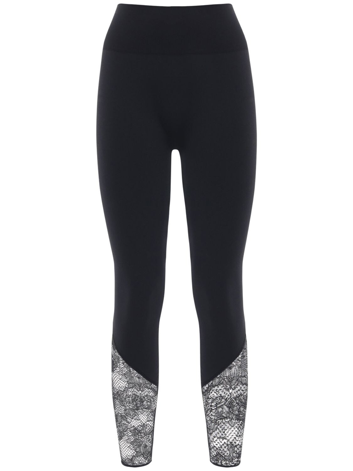 Wolford Perfect Fit Lace Leggings In Black