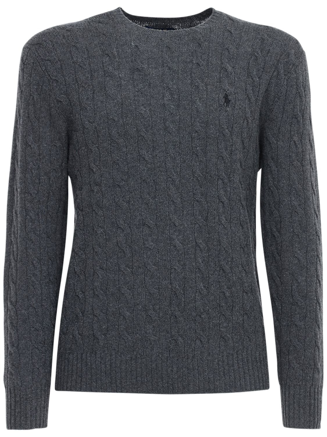 Polo Ralph Lauren Wool & Cashmere Knit Sweater In Charcoal
