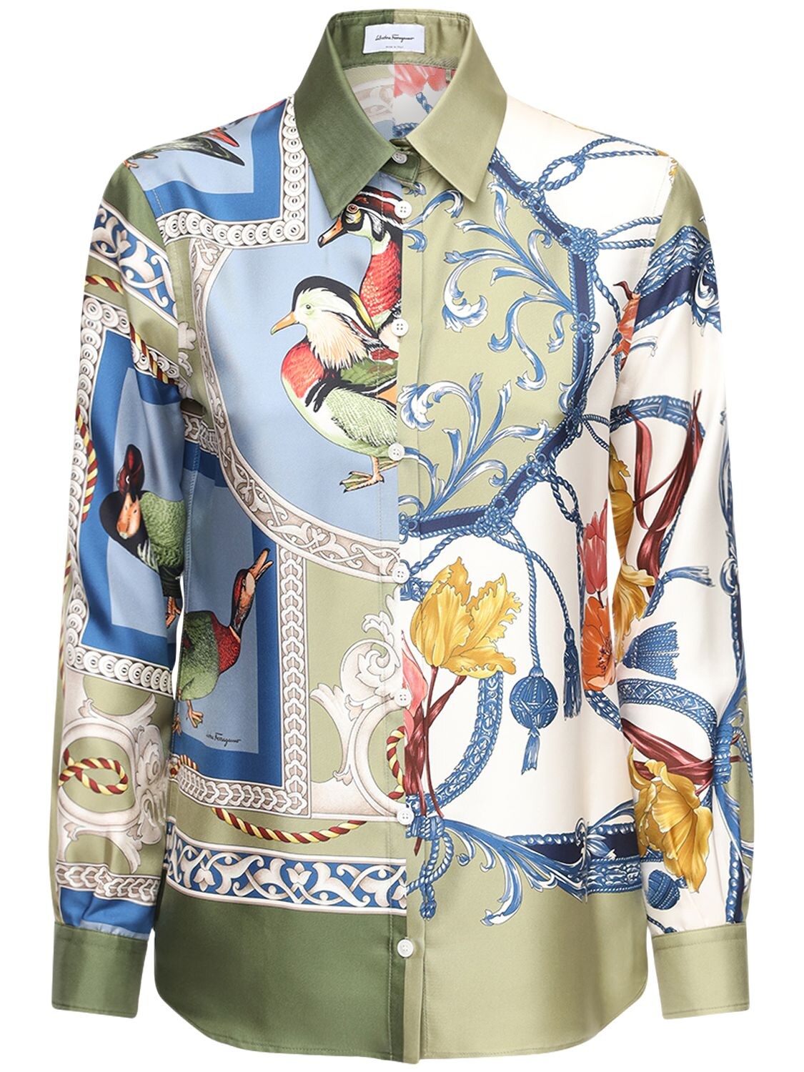 ferragamo silk blouse