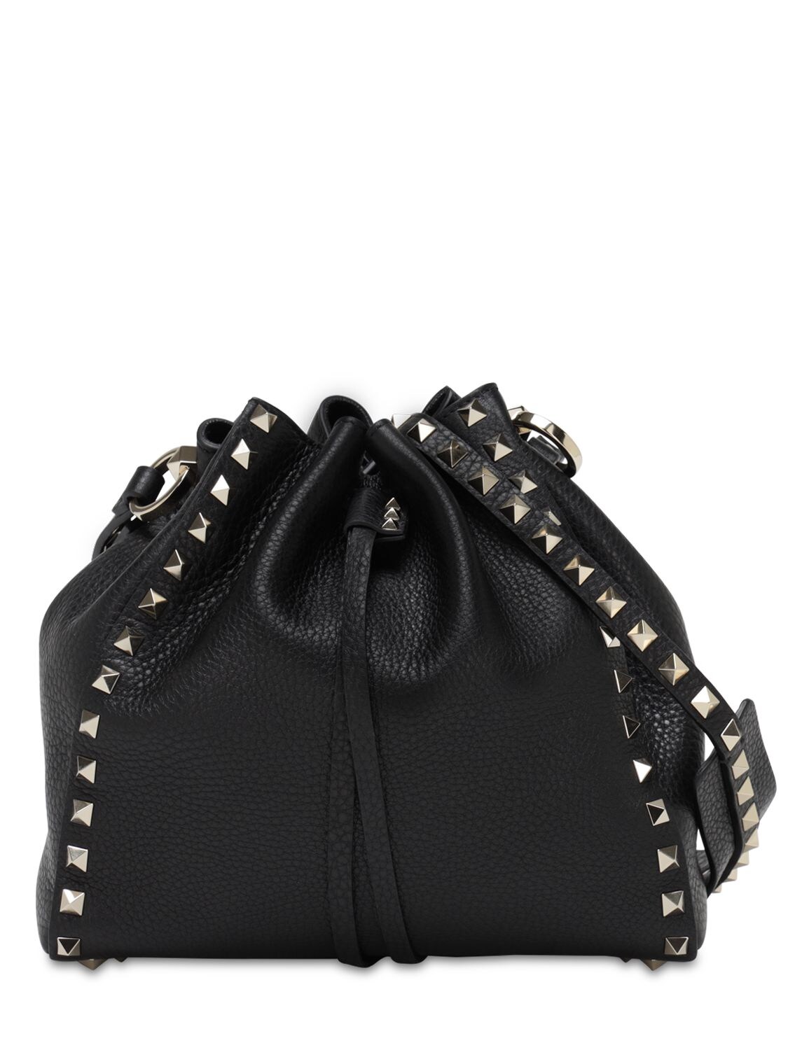 valentino black studded purse