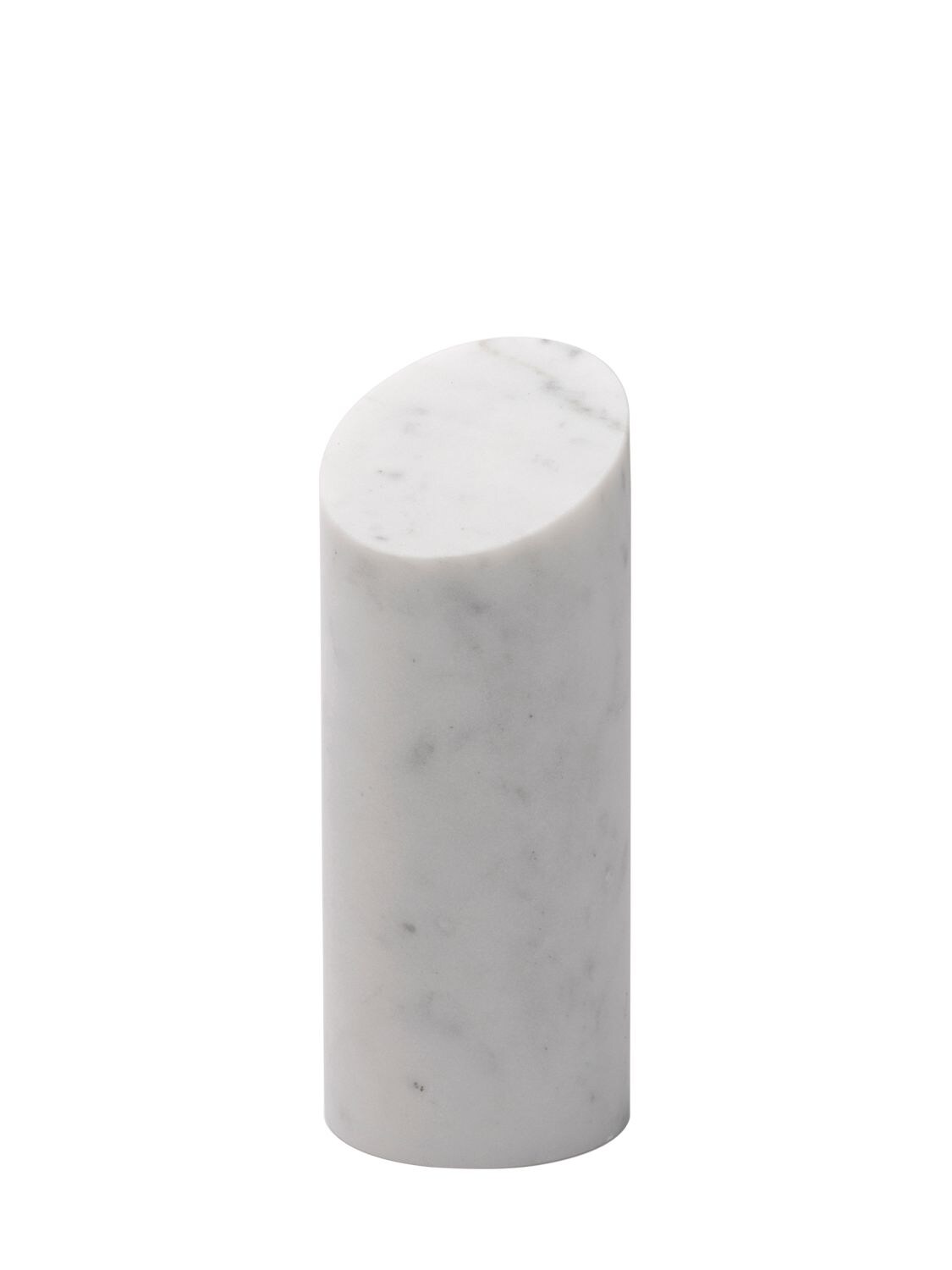 Salvatori Kilos Cylinder White Carrara Bookend