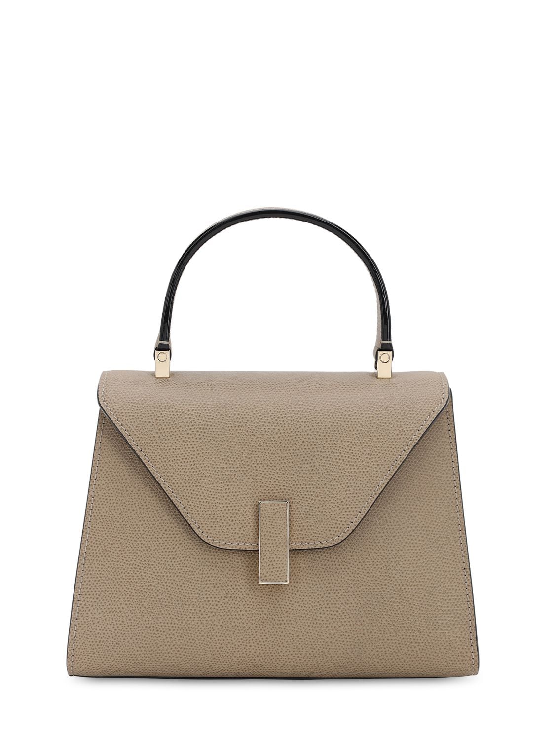 Valextra Mini Iside Grained Leather Bag In Grey