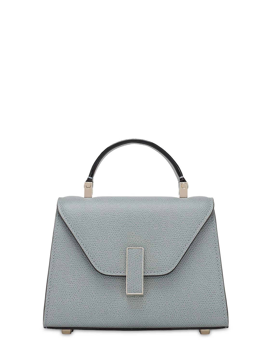 Valextra Micro Iside Grained Leather Bag In Polvere