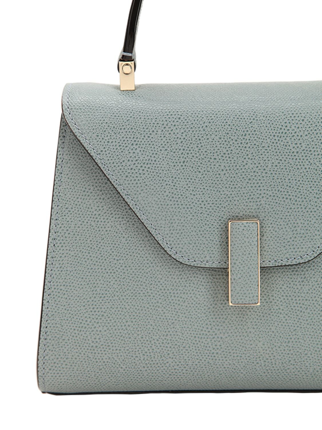 Shop Valextra Mini Iside Grained Leather Bag In Polvere
