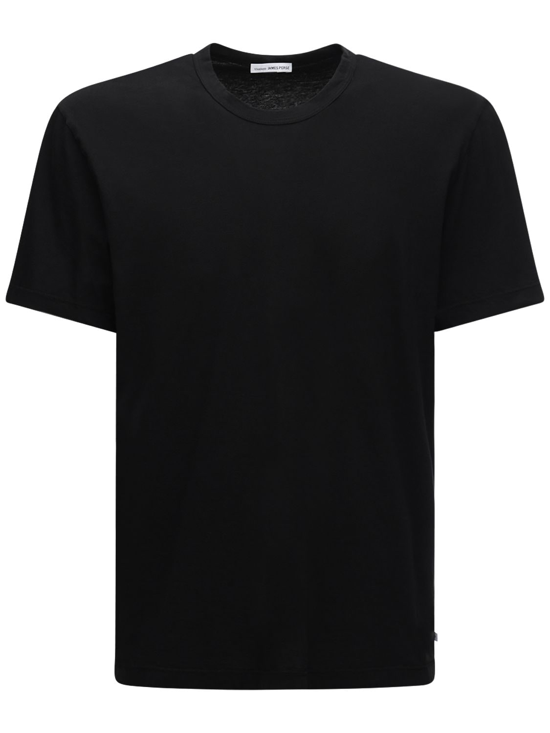 Shop James Perse Lightweight Cotton Jersey T-shirt In Black