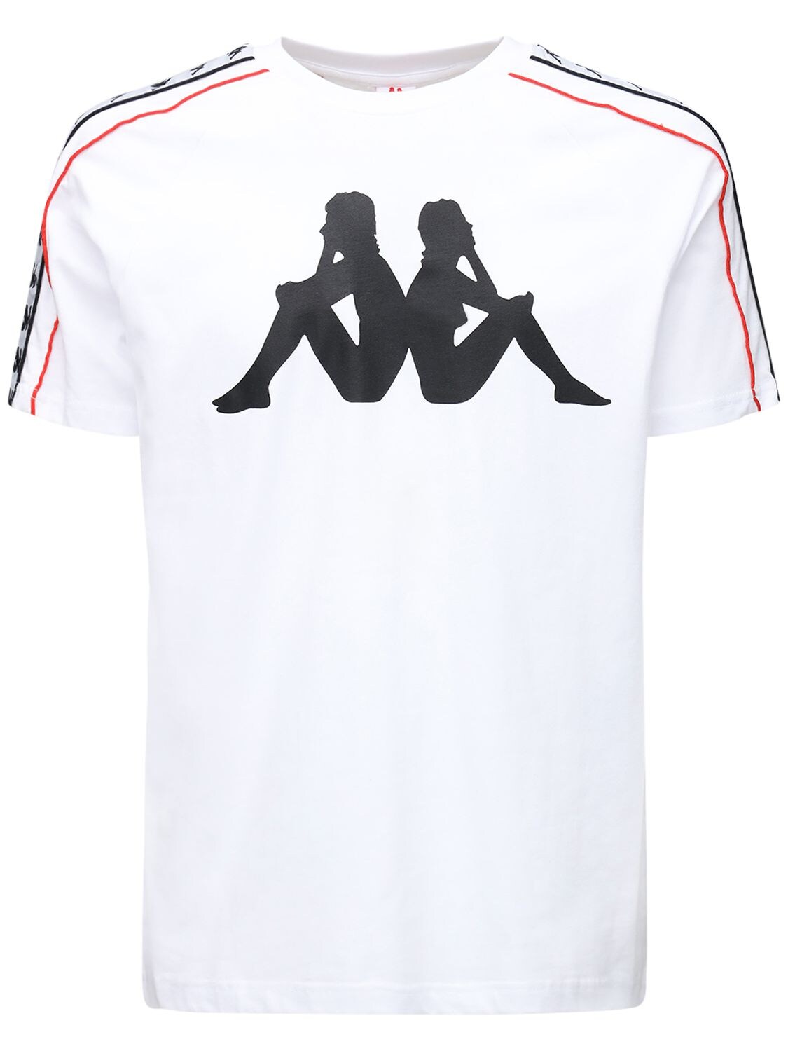 Kappa Logo Print Cotton T-shirt In White