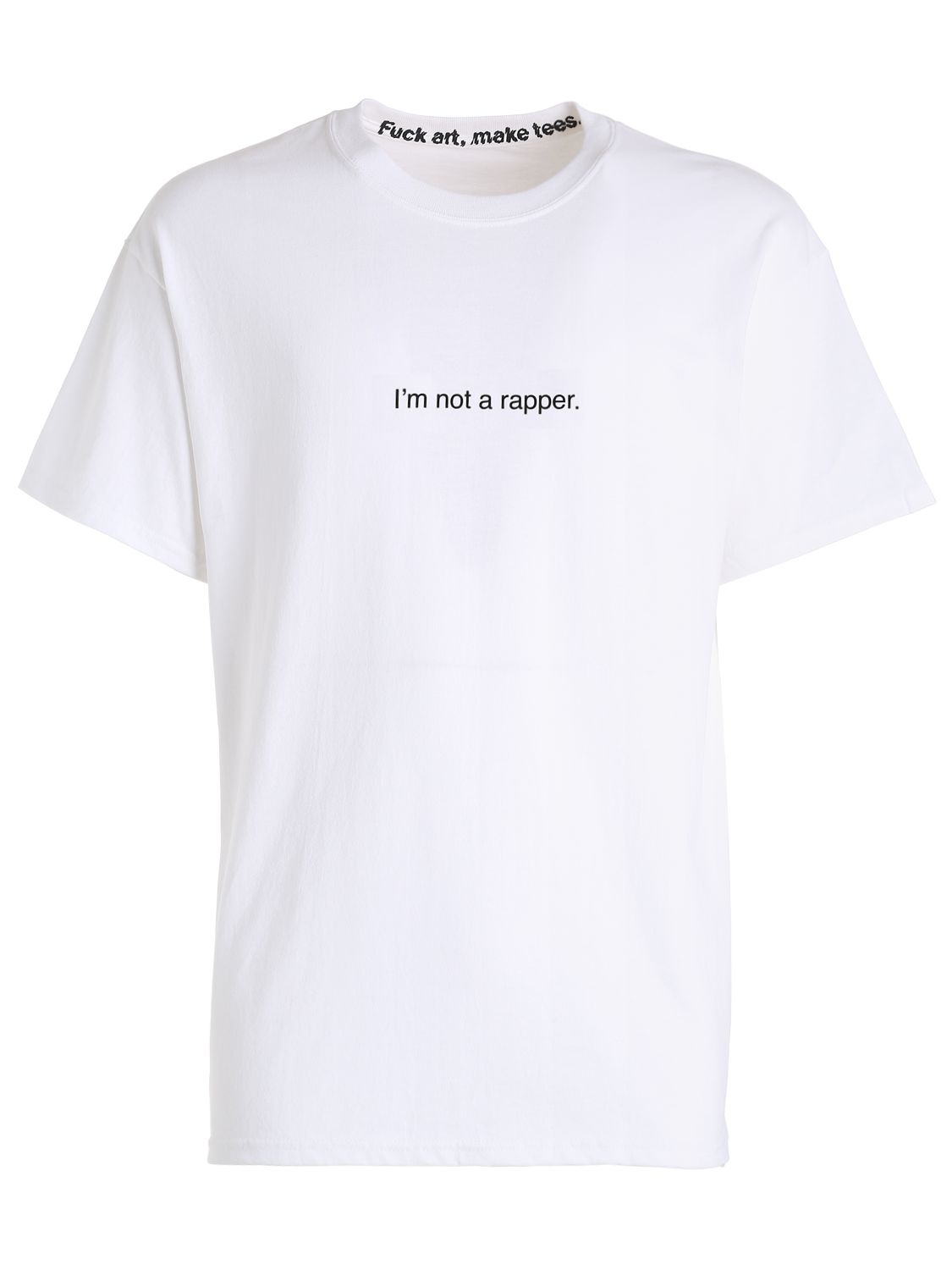 T-shirt Aus Baumwolljersey "i'm Not A Rapper"