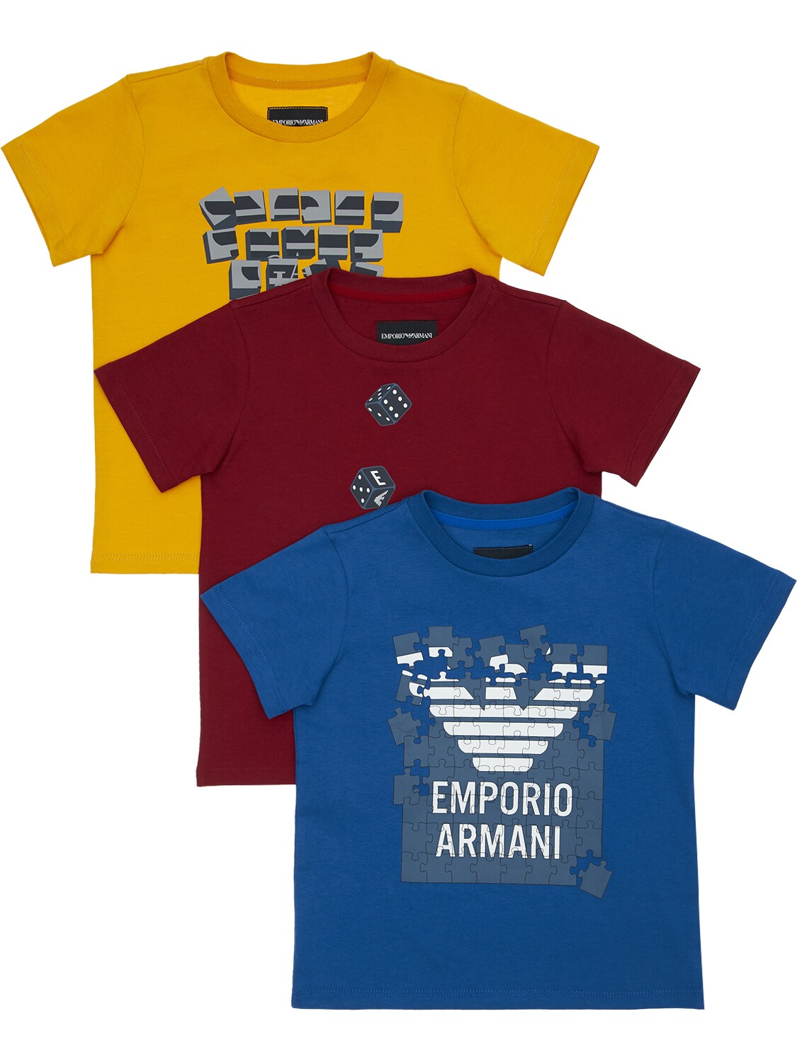 yellow armani t shirt