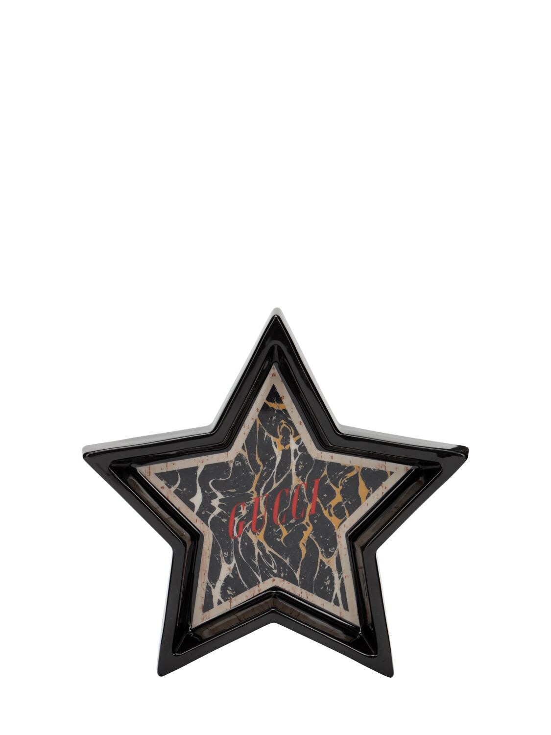 GUCCI HAND PAINTED MARBLE EFFECT STAR TRAY,72IWNI018-MTG2OA2