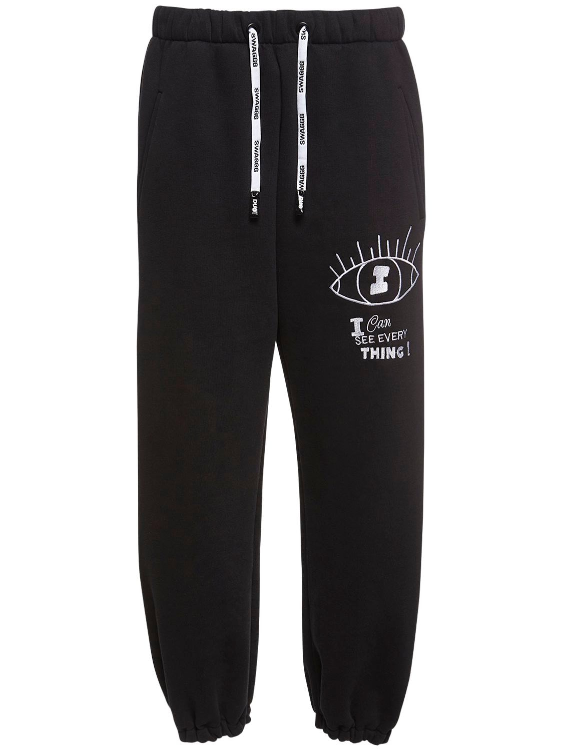 NATASHA ZINKO LOGO PRINTED JERSEY SWEATPANTS,72IWNY010-QKXBQ0S1