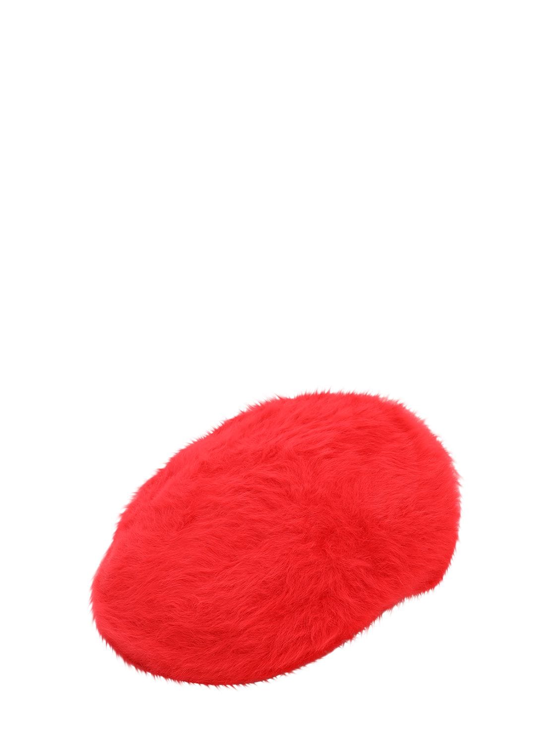 Kangol "furgora 504"安哥拉毛混纺帽子 In Red