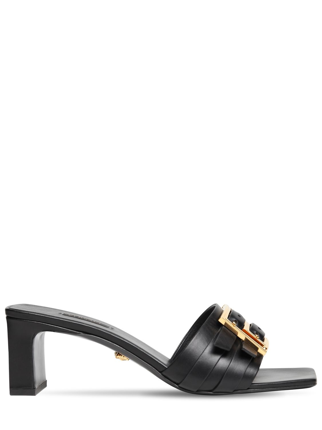 VERSACE 55MM LEATHER SANDALS,72IWTY005-RDQXT0G1