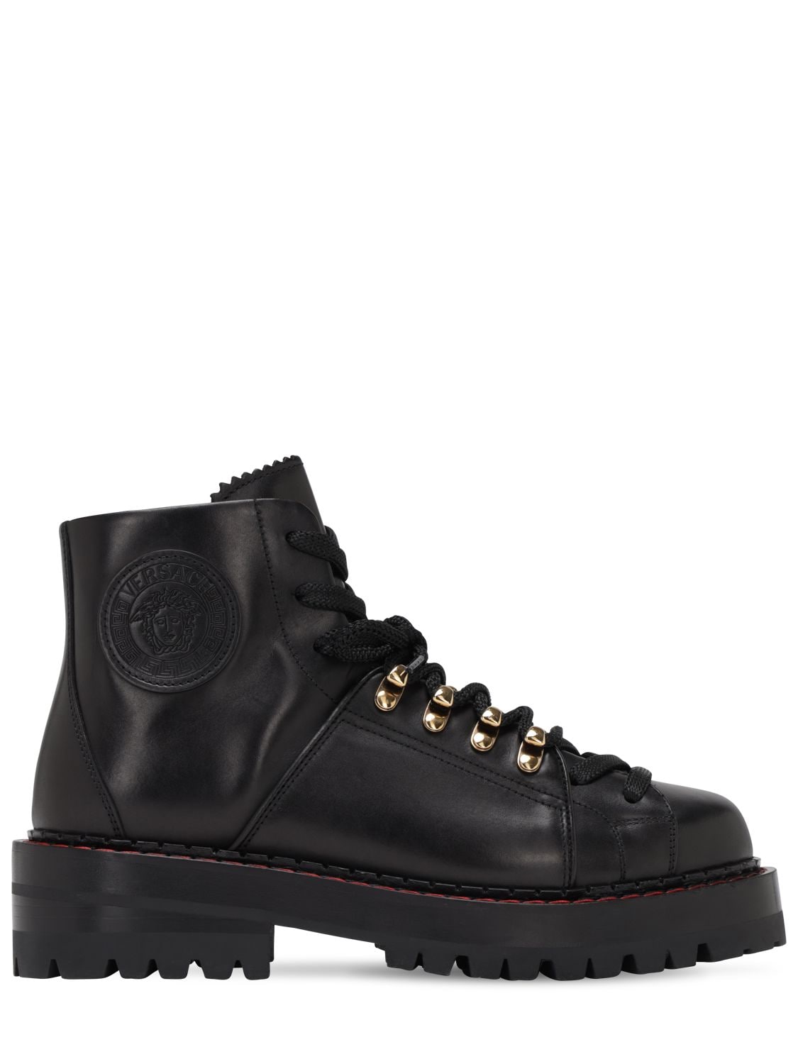 versace pacific leather hiking boots