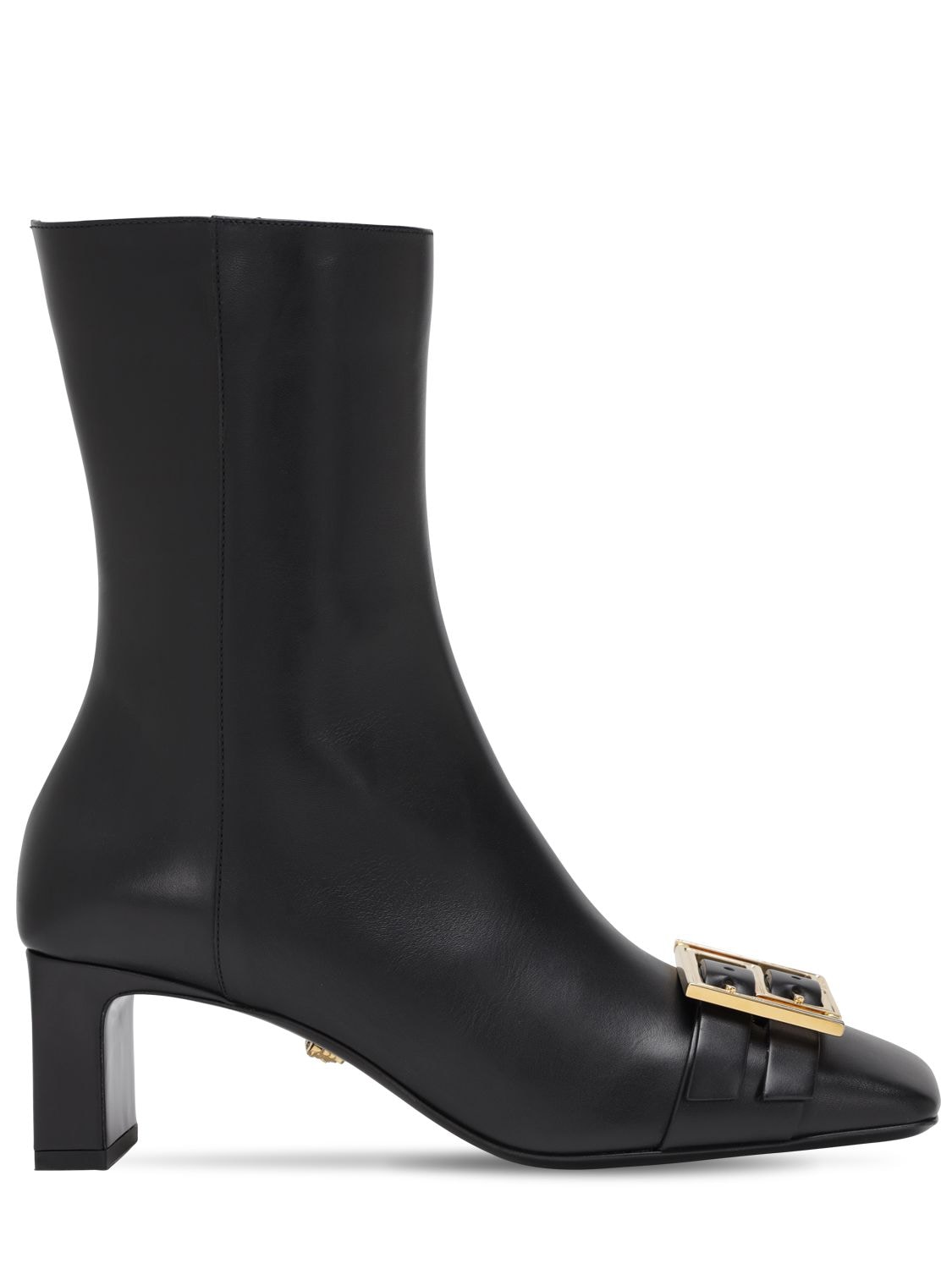 VERSACE 60MM LEATHER ANKLE BOOTS,72IWTY012-RDQXT0G1