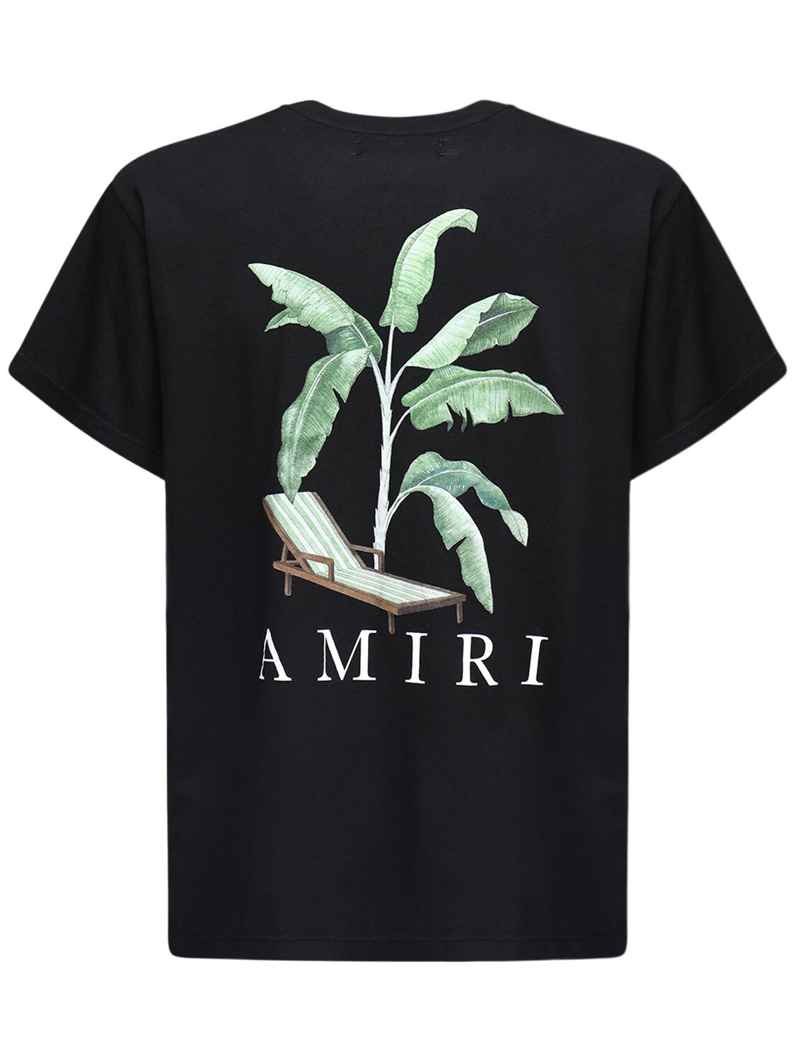 AMIRI 香蕉树印花棉质平纹针织T恤,72IWUE004-QKXL0