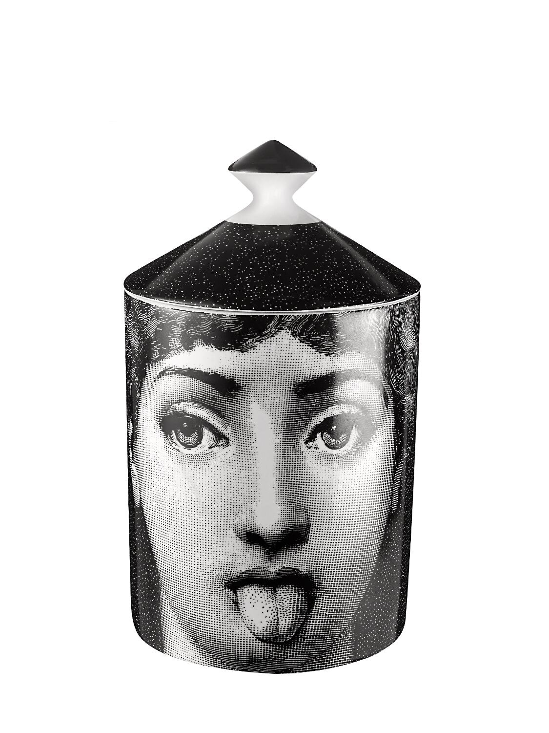 FORNASETTI ANTIPATICO SCENTED CANDLE W/ LID,72IWUZ003-QU41